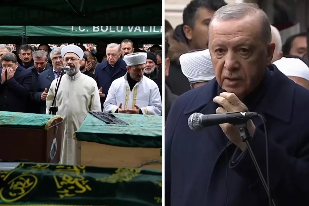 Yangın felaketinde hayatını kaybedenlere veda! Erdoğan "Dostum" dediği ismi yalnız bırakmadı