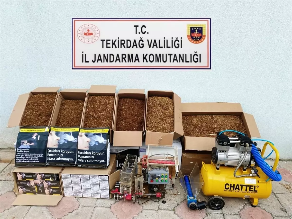 Tekirdağ\'da 66 Bin Makaron Ele Geçirildi