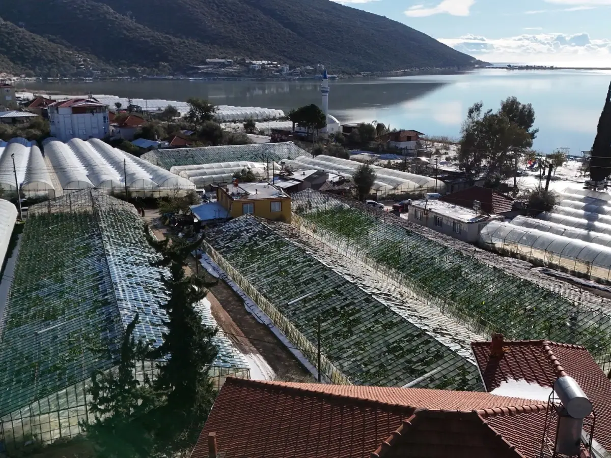 Demre\'de Şiddetli Dolu ve Sel Tarım Alanlarına Zarar Verdi