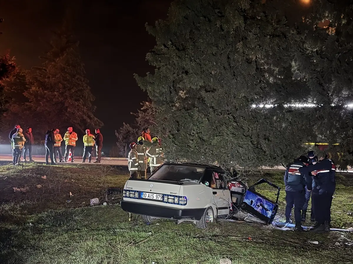 Şarampole Devrilen Araçta Sürücü Hayatını Kaybetti