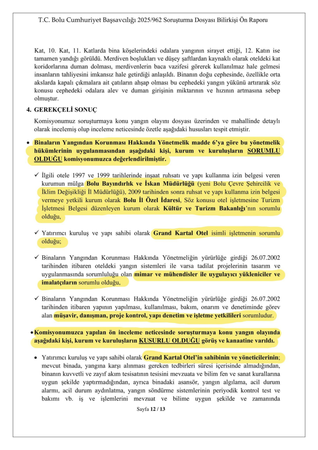 CHP lideri Özel, yangın felaketiyle ilgili bilirkişi raporunu paylaştı