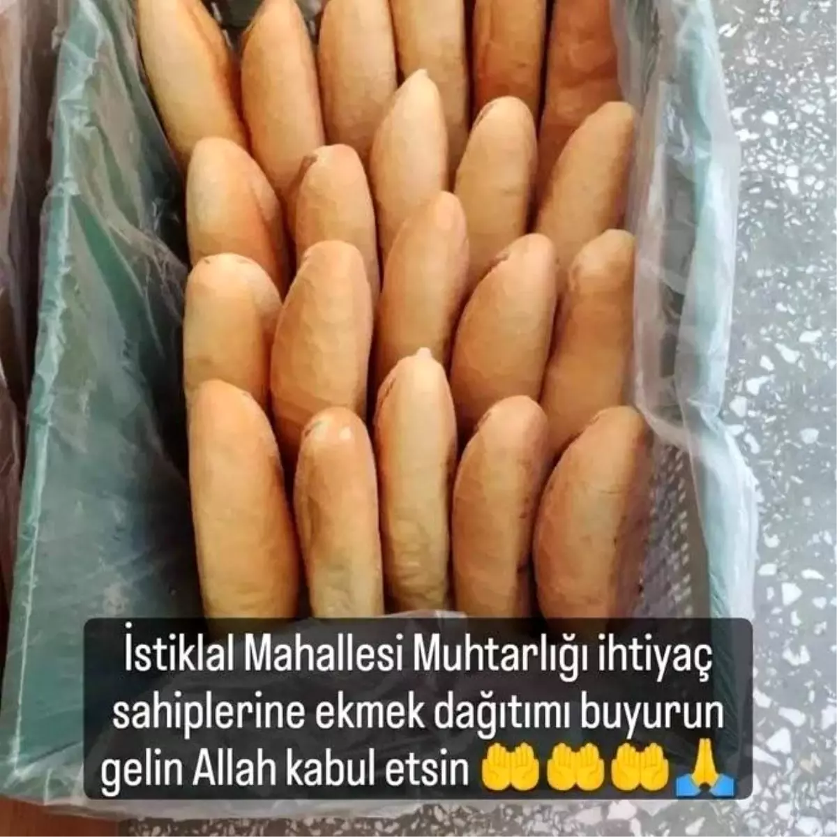 İhtiyaç Sahiplerine Ekmek Dağıtımı