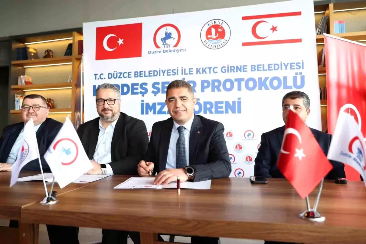 Düzce ve Girne Kardeş Şehir Protokolü İmzaladı