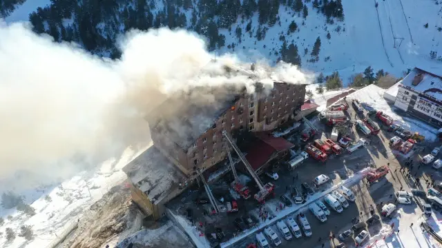 Kartalkaya'daki otel yangını soruşturmasında gözaltı sayısı 14'e çıktı