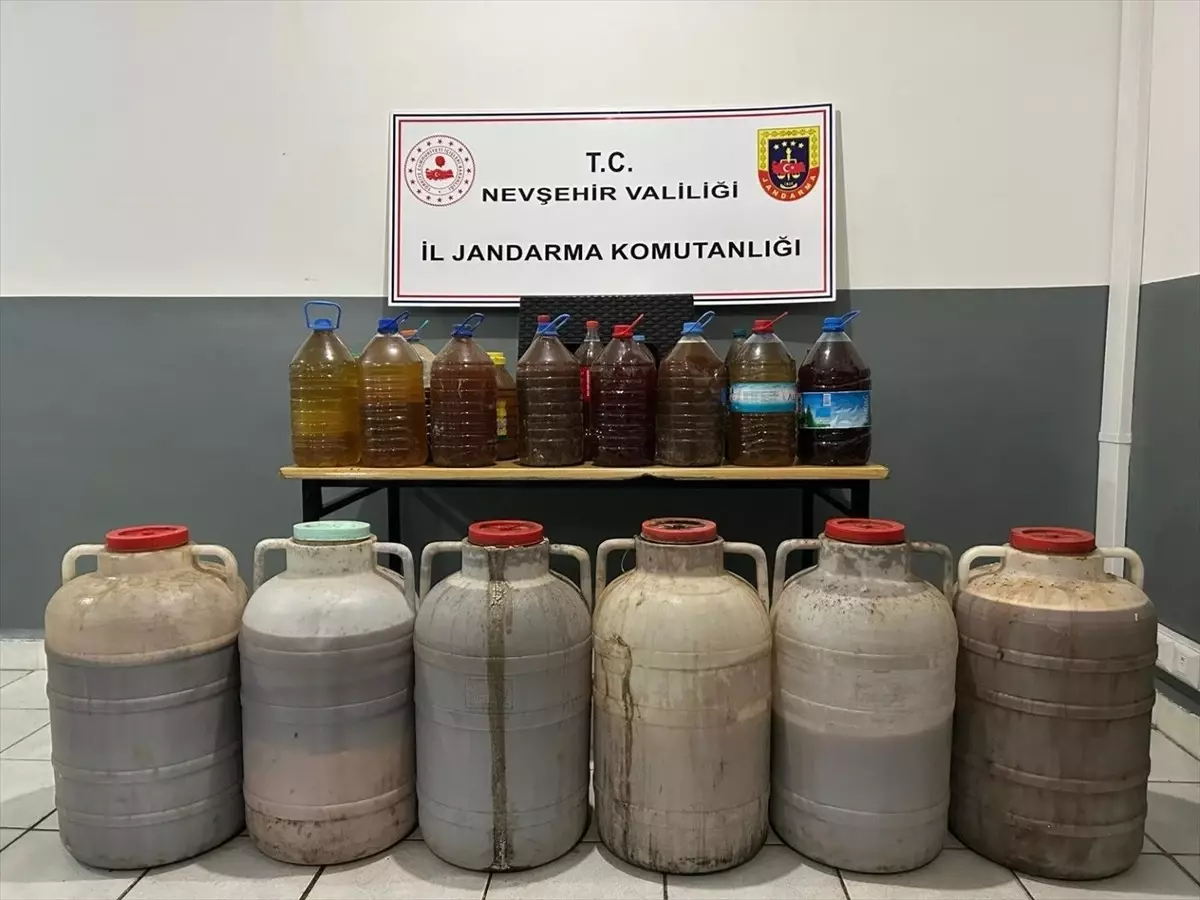 Hacıbektaş\'ta 471 Litre Kaçak İçki Ele Geçirildi