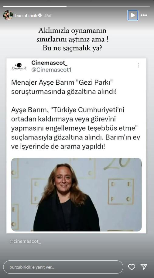 Oyunculardan Ayşe Barım isyanı! Peş peşe paylaşımlar geldi