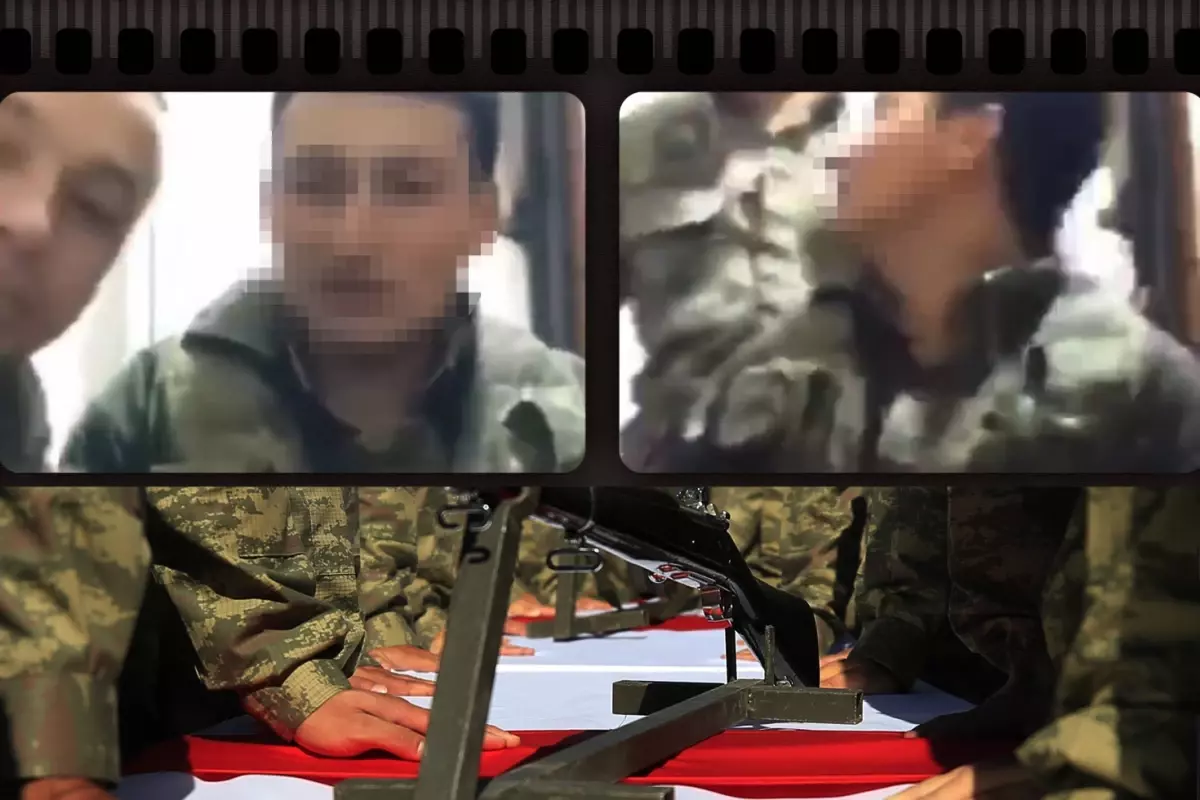 Görüntü Türkiye\'den! Komutan, canlı yayında yakaladığı askerleri fena tartakladı