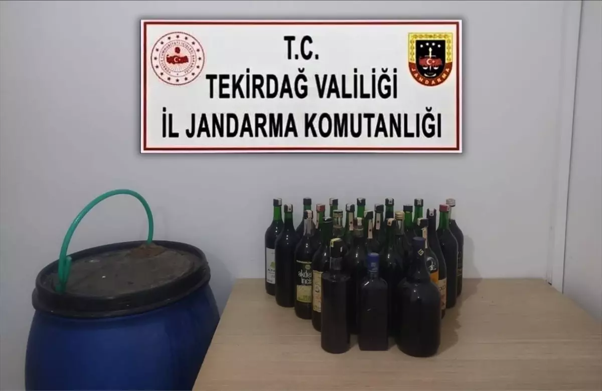 Tekirdağ\'da 100 Litre Sahte İçki Ele Geçirildi