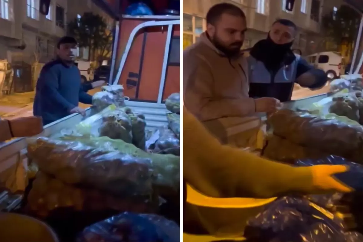 Esenyurt\'ta seyyar satıcının terazi oyunu! 10 kilo patatesi 21 kilo diye sattı