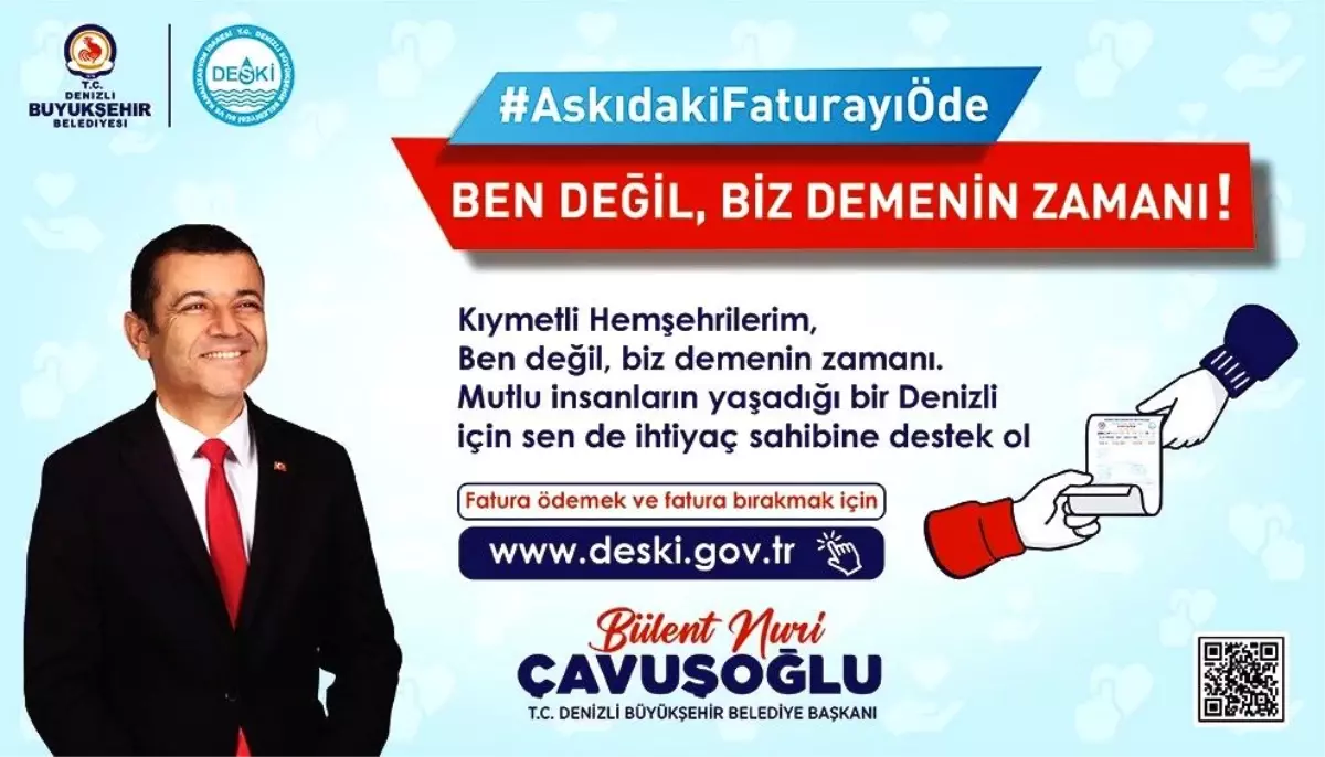 Denizli\'de \'Askıda Fatura\' Uygulaması Başlatıldı