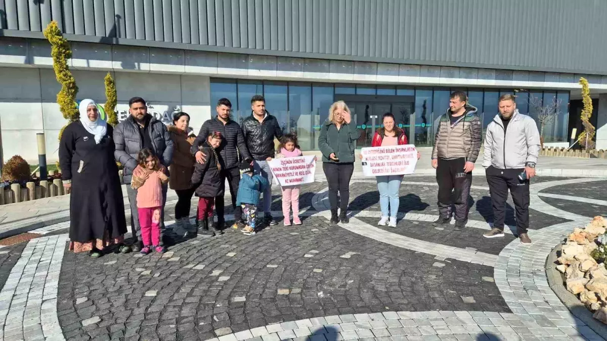 İşten Çıkarılan Tekirdağ İşçileri Haksızlığa Karşı Eylem Düzenledi