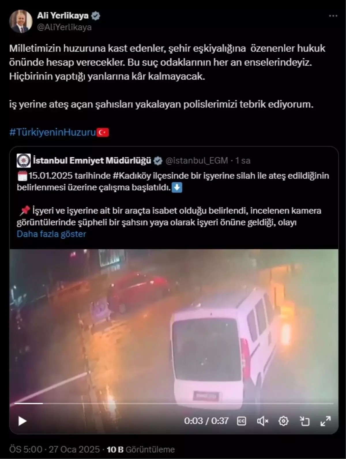 Kadıköy\'de Kurşunlama Olayı: Suçlular Yakalandı