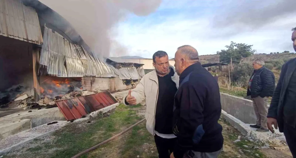 Kıl Çadır İmalathanesinde Yangın: Can Kaybı Olmadı