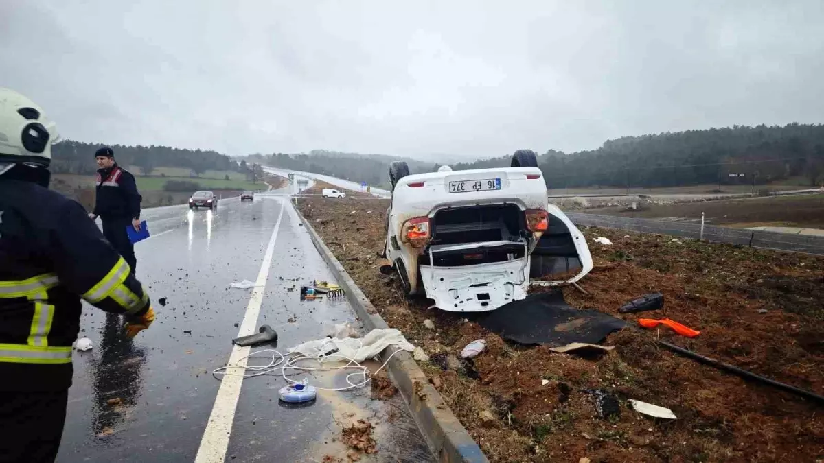 Bilecik\'te trafik kazası: Sürücü yaralı