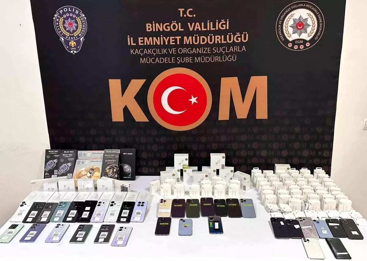 Bingöl\'de Kaçak Telefon Operasyonu