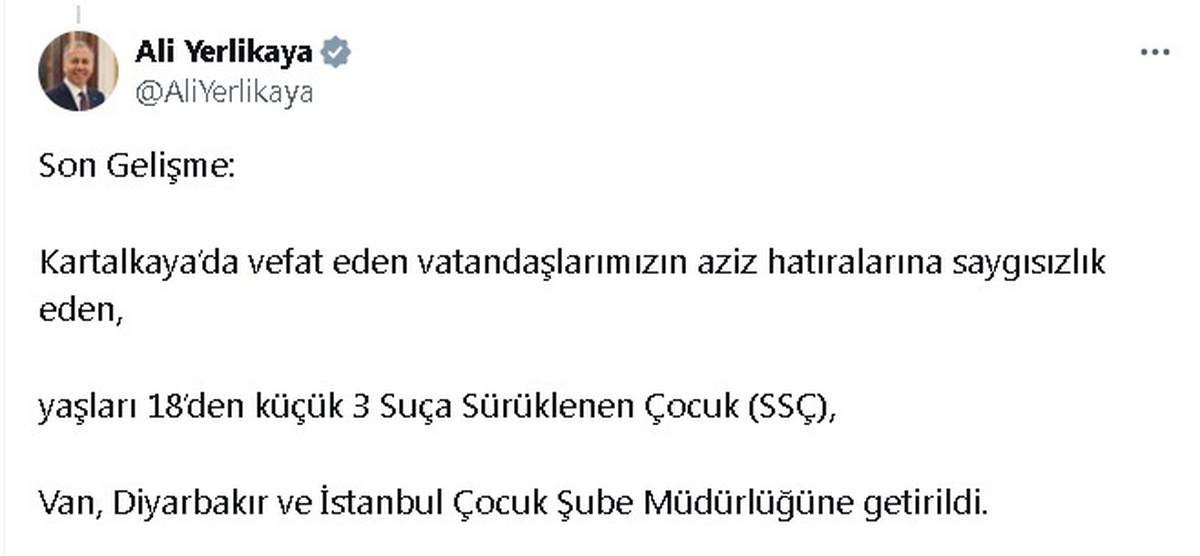 İçişleri Bakanı Yerlikaya, Kartalkaya Yangını ile İlgili Şüphelileri Açıkladı