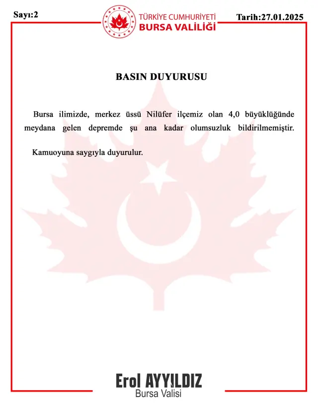 Bursa'da korkutan deprem! İstanbul ve çevre illerde de hissedildi