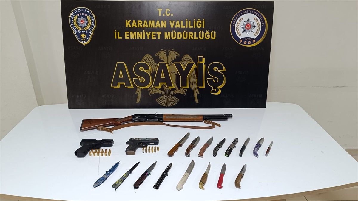Karaman\'da 55 Suçlu Gözaltına Alındı