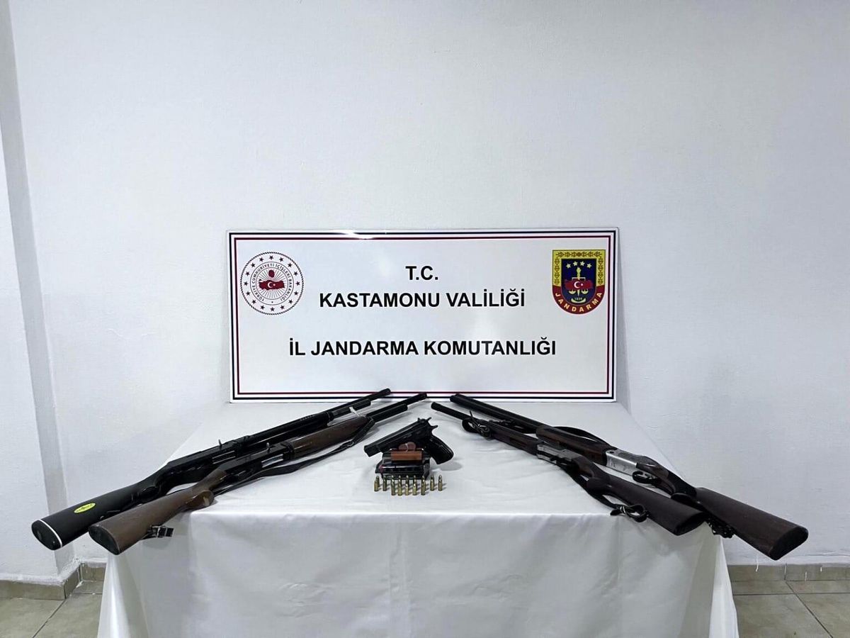 Kastamonu\'da Ruhsatsız Silah Operasyonu