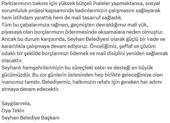 Adana'da Seyhan Belediyesi'ne haciz şoku