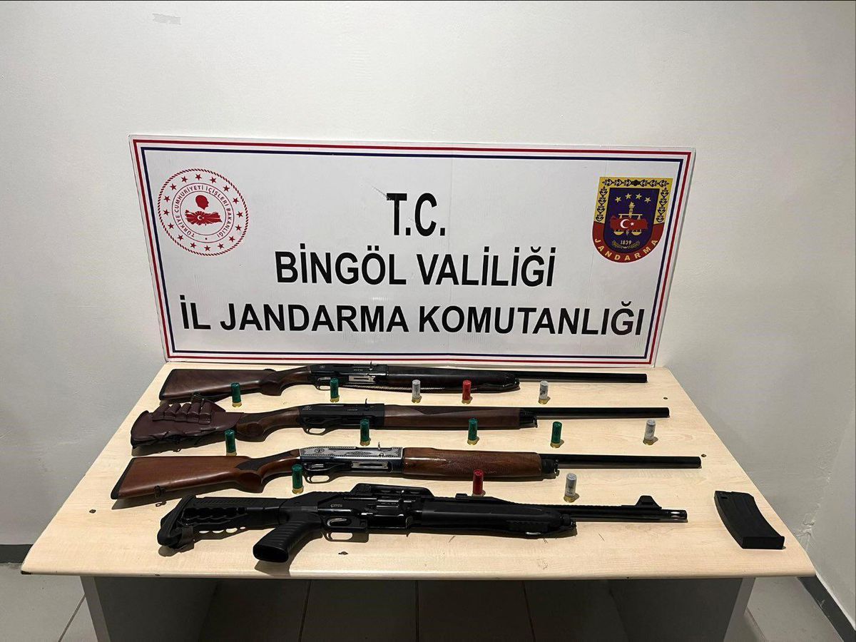 Bingöl\'de kaçak av tüfekleri ele geçirildi