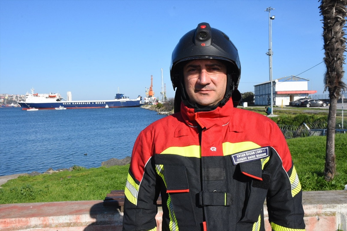 Samsun Limanı\'nda Ro-Ro Gemisinde Yangın