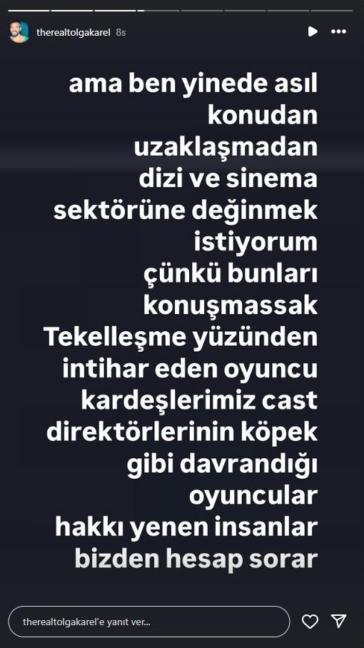 Ünlü Oyuncu Tolga Karal, Menajer Ayşe Barım'ın Gözaltına Alınması Hakkında Paylaşımda Bulundu