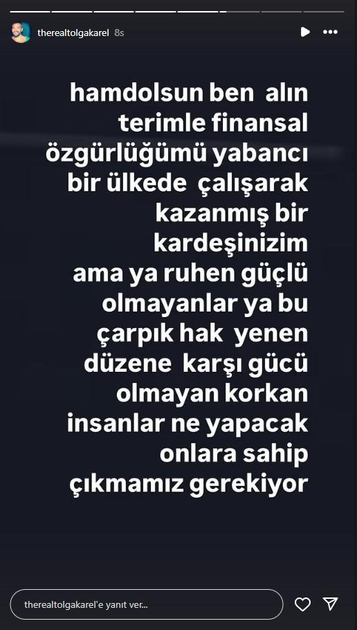 Ünlü Oyuncu Tolga Karal, Menajer Ayşe Barım'ın Gözaltına Alınması Hakkında Paylaşımda Bulundu