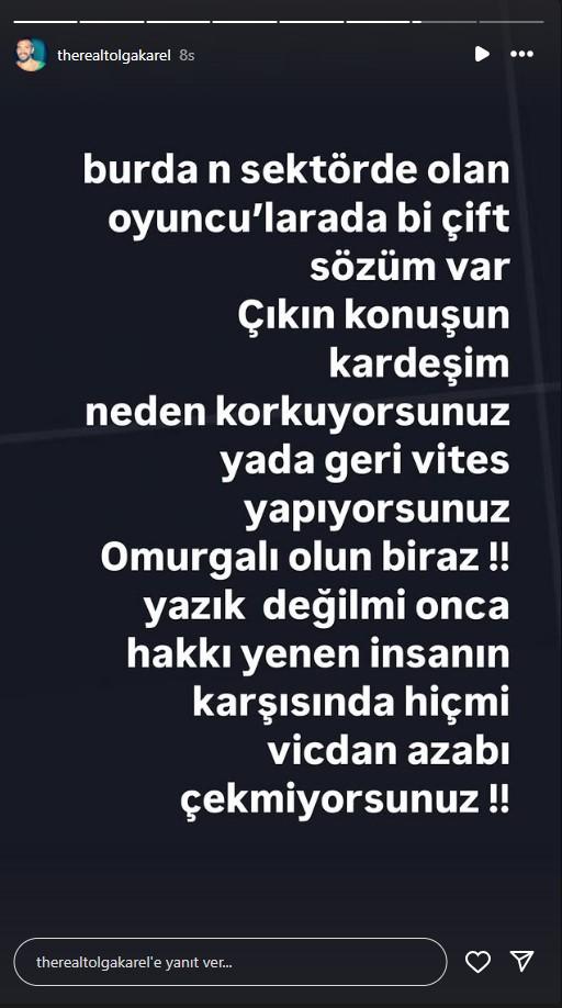 Ünlü Oyuncu Tolga Karal, Menajer Ayşe Barım'ın Gözaltına Alınması Hakkında Paylaşımda Bulundu