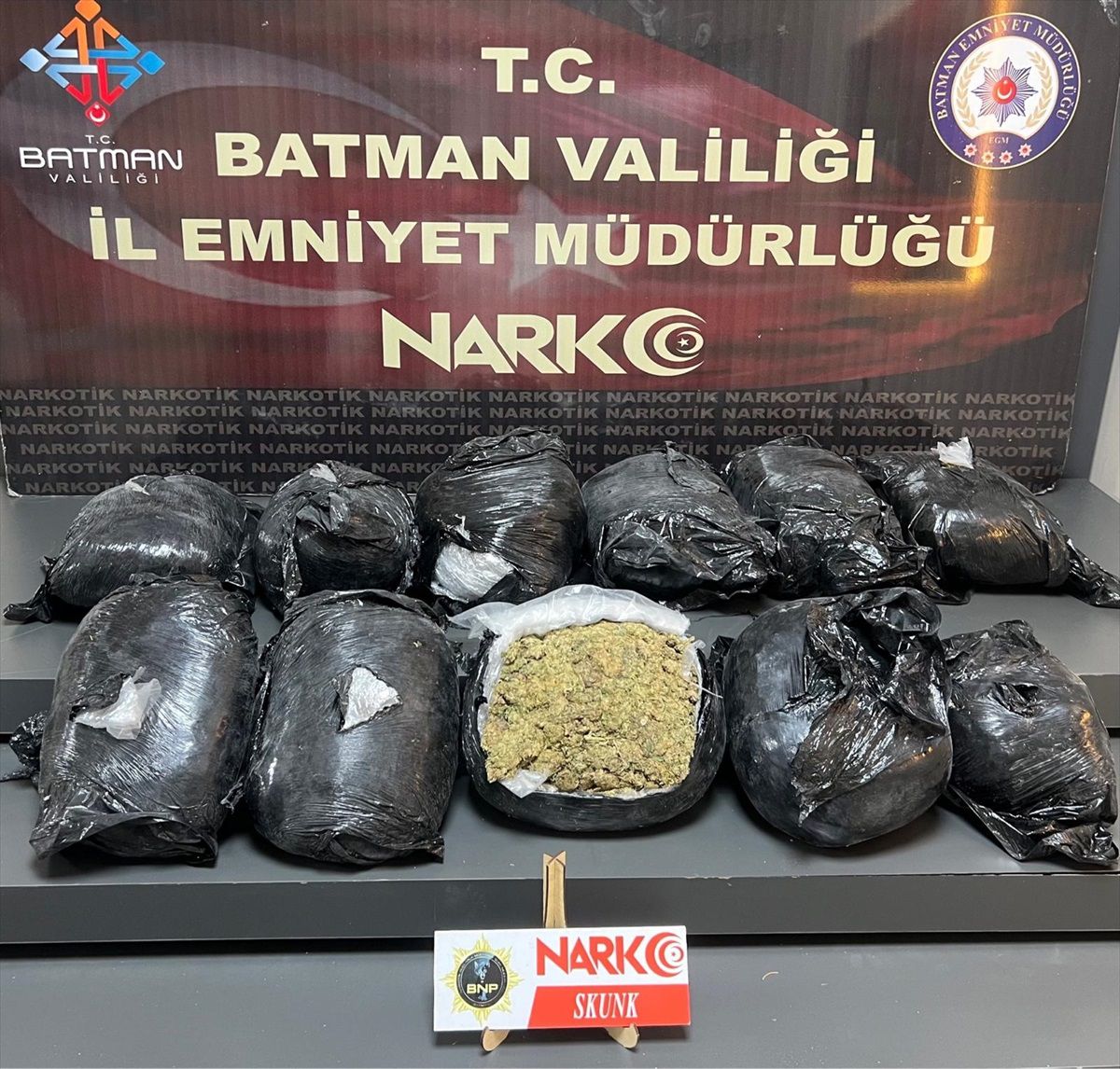 Batman\'da 11 Kilo Skunk Ele Geçirildi