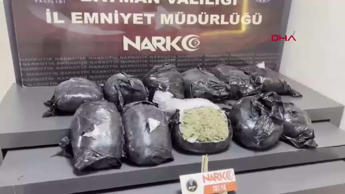 Batman\'da 11 Kilo 200 Gram Skunk Ele Geçirildi