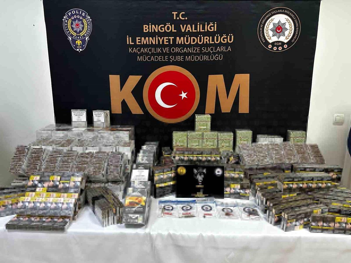 Bingöl\'de Uyuşturucu ve Kaçak Sigara Operasyonu