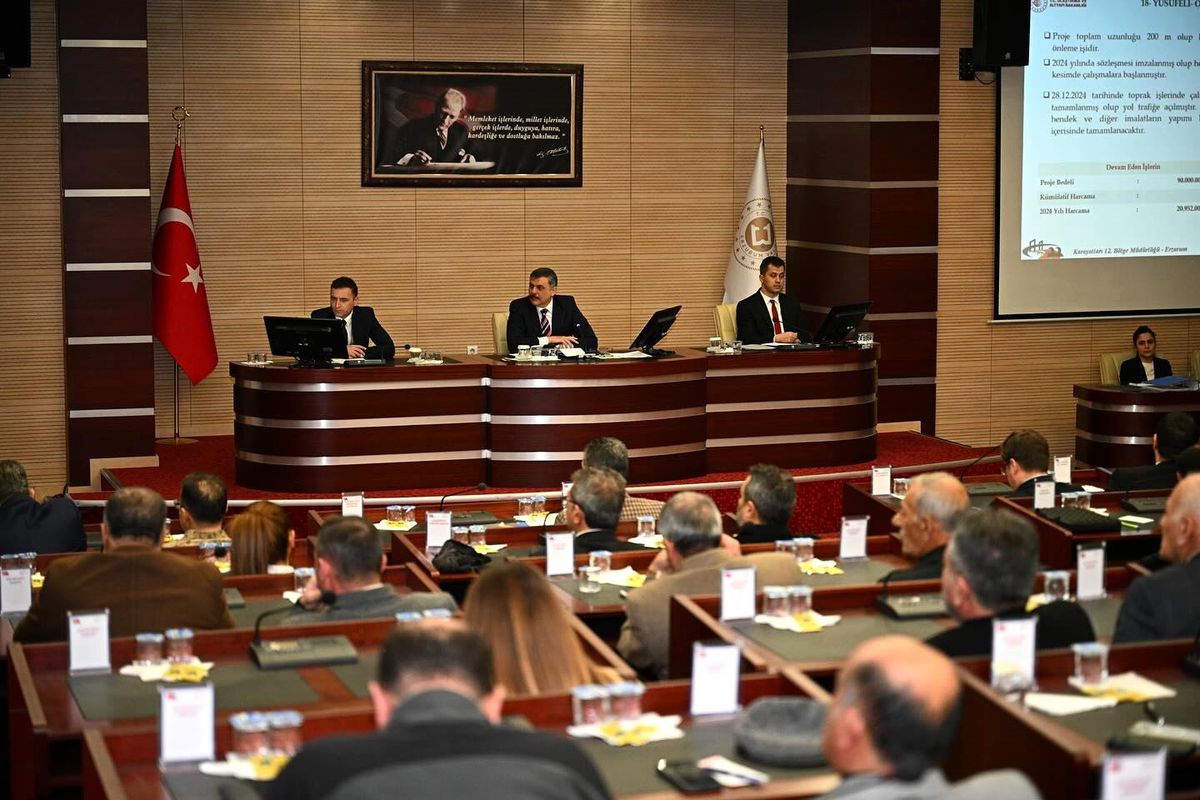 Erzurum\'da Yatırım Projeleri Toplantısı Yapıldı