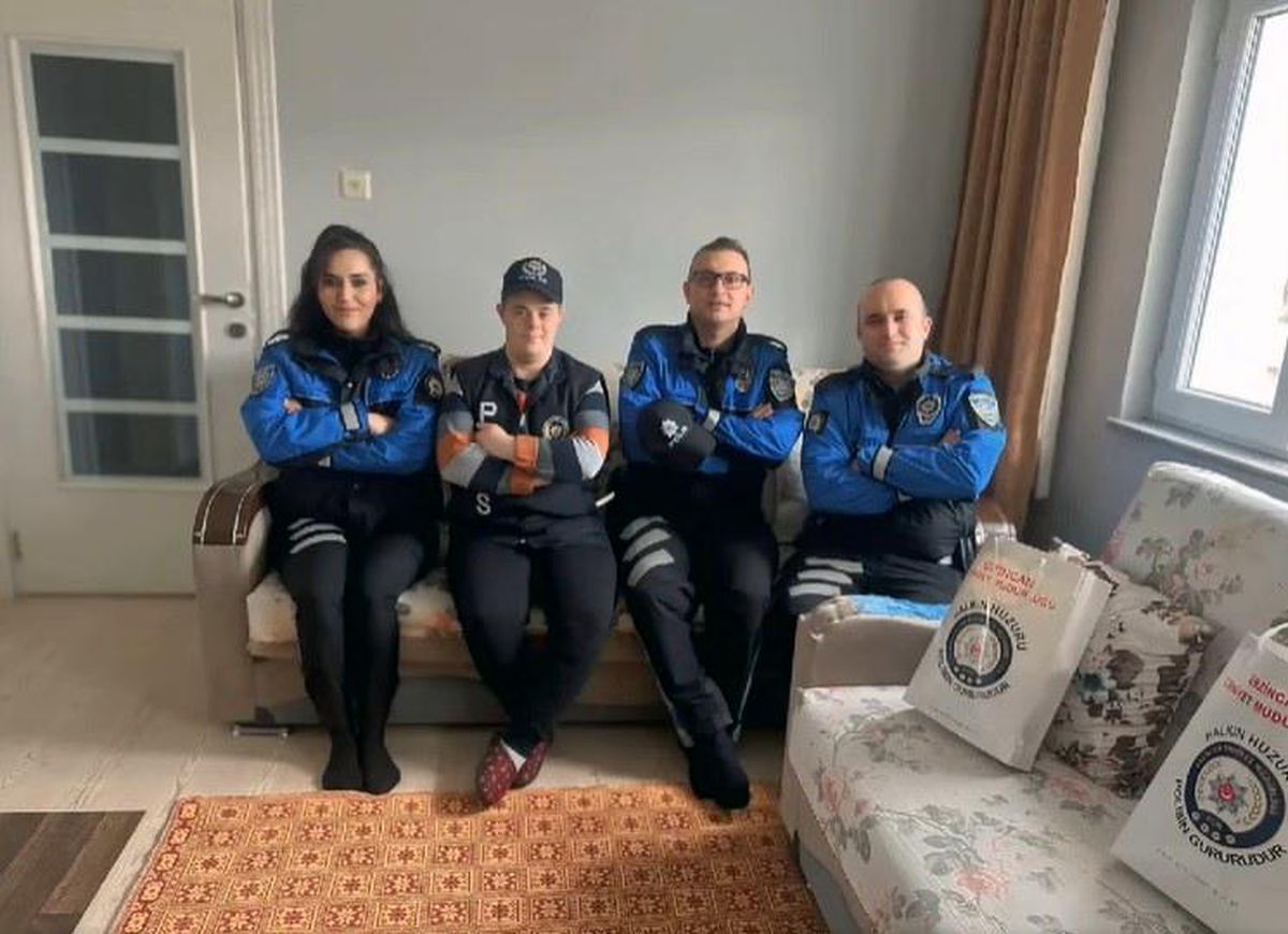 Polis Down Sendromlu Genç İçin Ziyaret Gerçekleştirdi