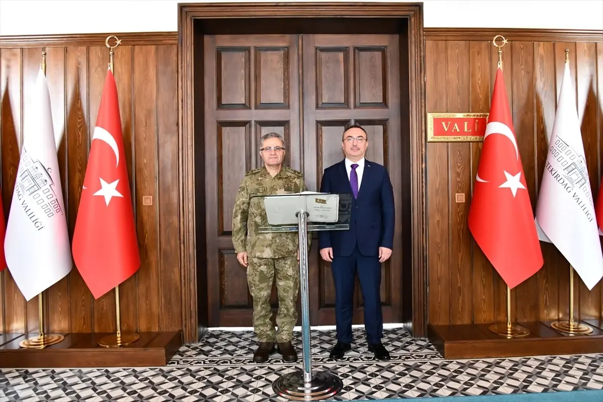 Orgeneral Tokel, Tekirdağ Valisi\'ni Ziyaret Etti