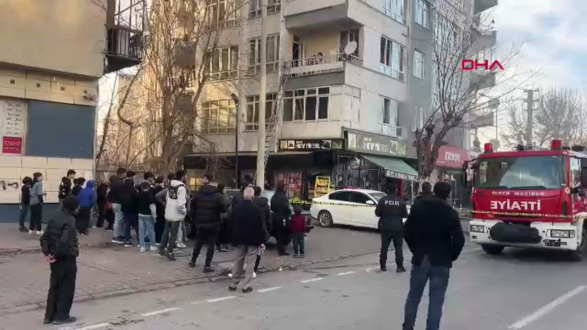 Kayseri\'de 4 Katlı Binada Yangın: 11 Kişi Hastaneye Kaldırıldı