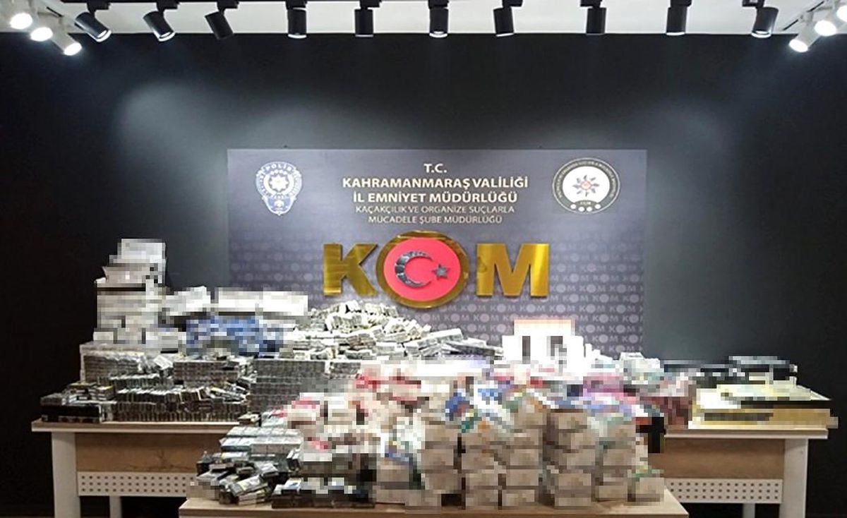 Kahramanmaraş\'ta Kaçak Sigara Operasyonu