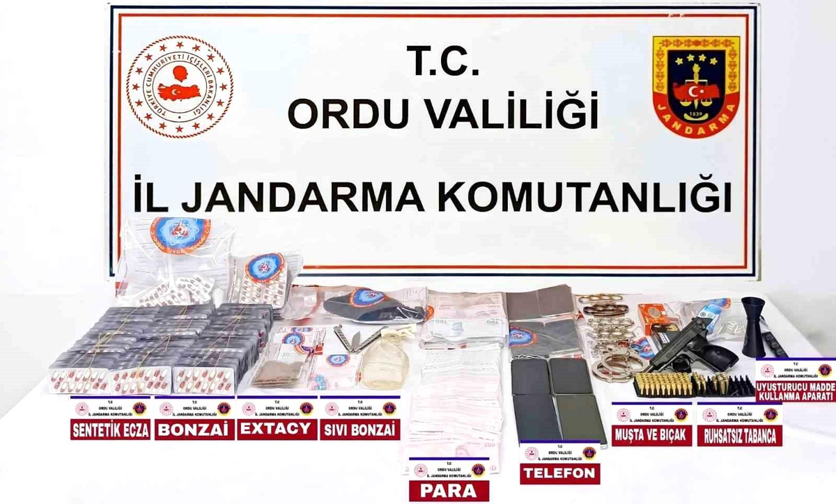 Ordu\'da Uyuşturucu Operasyonu: 5 Tutuklama