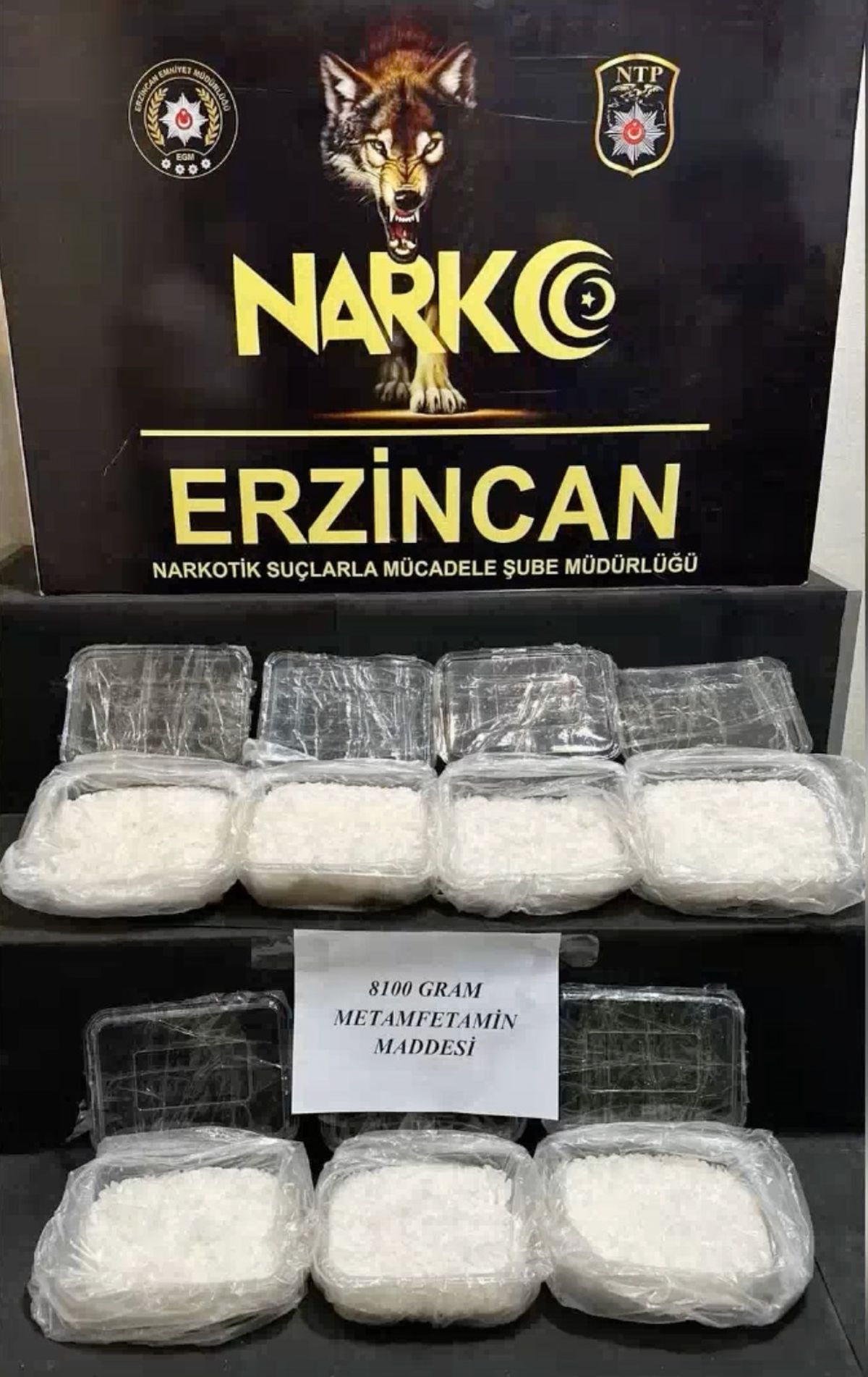 Erzincan\'da 20 Milyon TL Değerinde Metamfetamin Ele Geçirildi