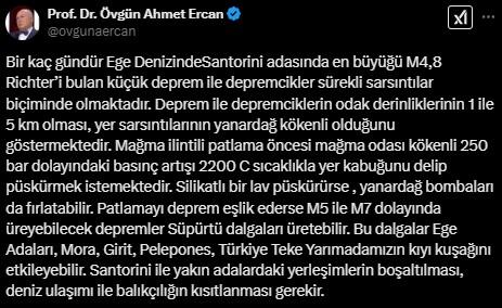 Ahmet Ercan ve Naci Görür'den ardı ardına yaşanan depremler sonrası Egelileri endişelendiren uyarı