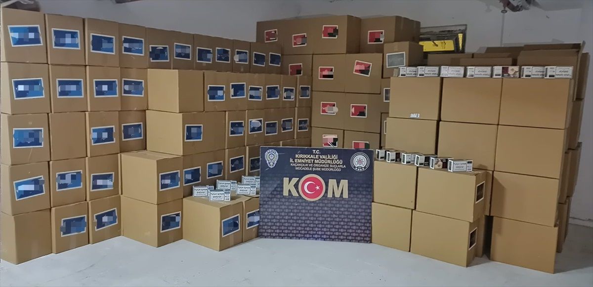 Kırıkkale\'de 2 Milyon Makaron Ele Geçirildi