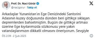 Naci Görür'den ardı ardına yaşanan depremler sonrası Egelileri endişelendiren uyarı