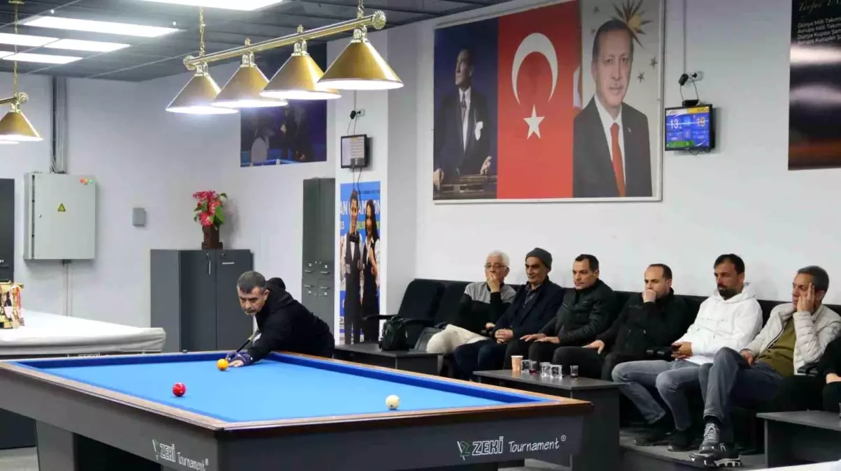 Elazığ\'da 3 Bant Bilardo Şampiyonası Sonuçlandı