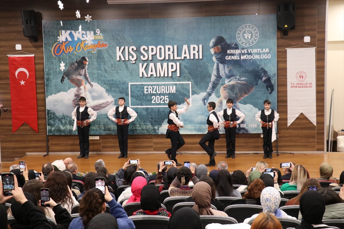 Erzurum\'da düzenlenen "Kış Sporları Kampı" başladı