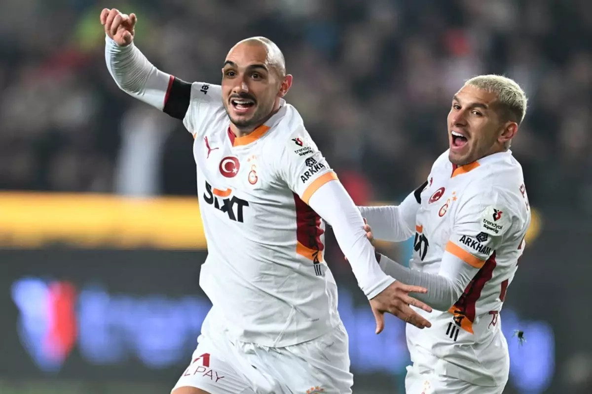 Galatasaray, Gaziantep FK\'yı deplasmanda 1-0 yendi