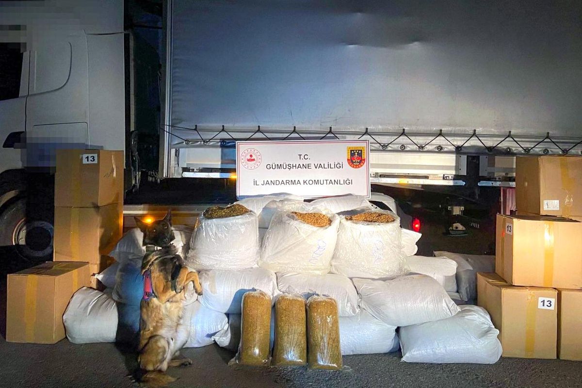 Gümüşhane\'de 644 kg Kaçak Tütün Ele Geçirildi
