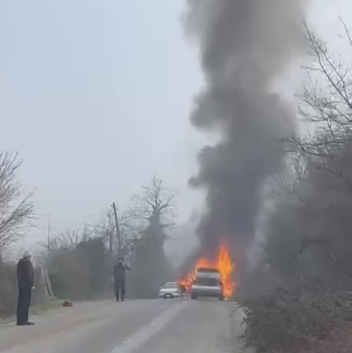 Bartın\'da Yangın Çıkan Otomobil Kullanılamaz Hale Geldi