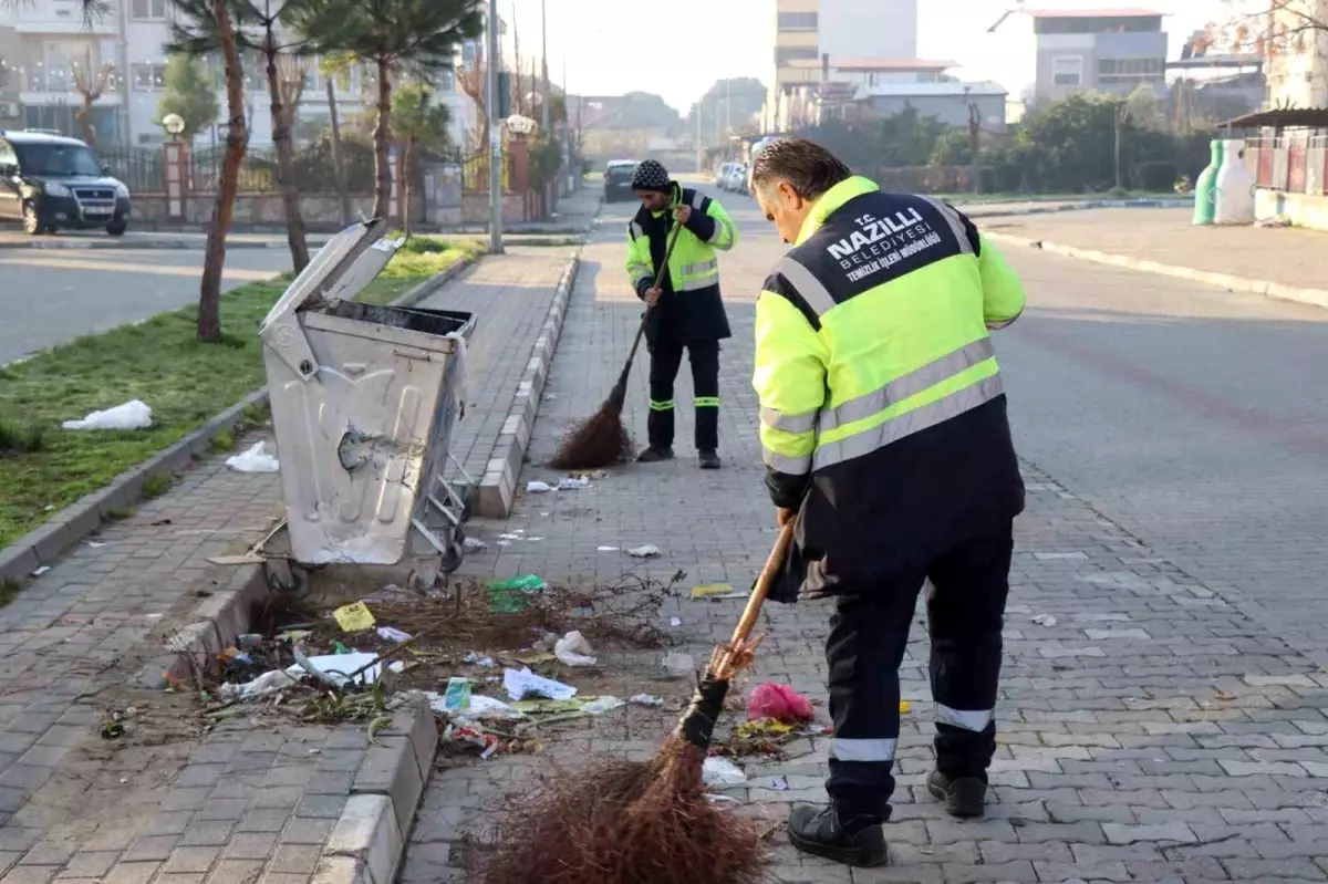 Nazilli Belediyesi Temizlik Çalışmalarına Devam Ediyor