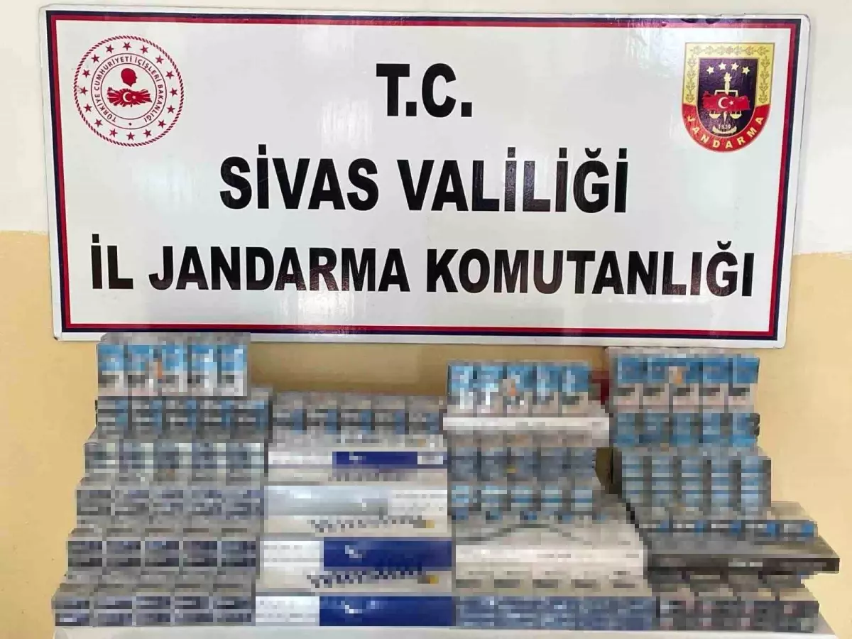 Sivas\'ta 2.510 Paket Kaçak Sigara Ele Geçirildi