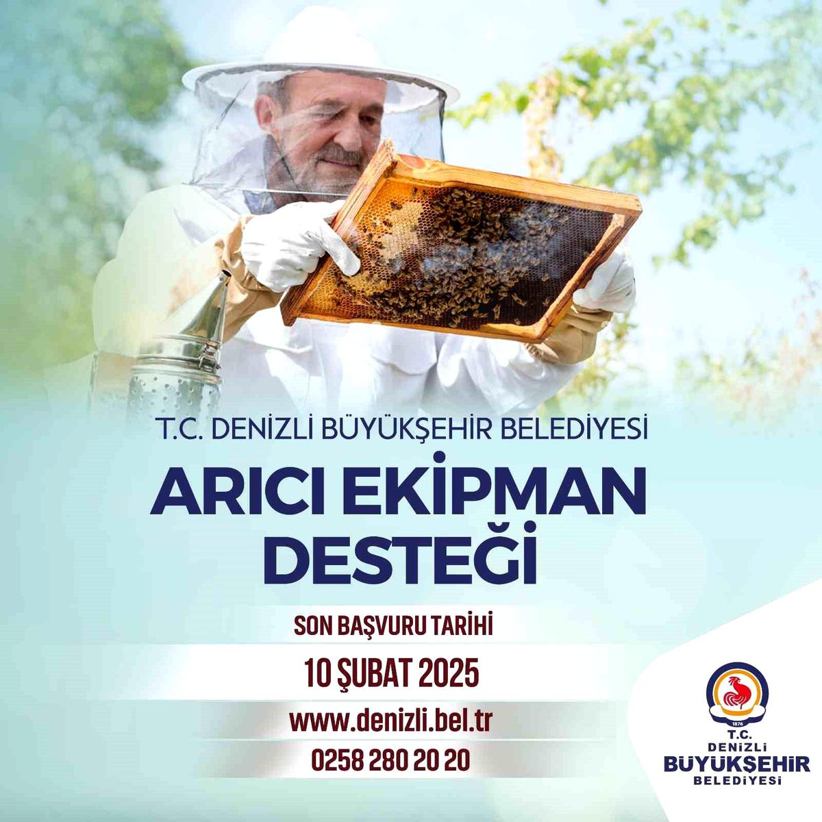 Denizli\'de Arıcılara Ekipman Desteği Başvuruları Uzatıldı